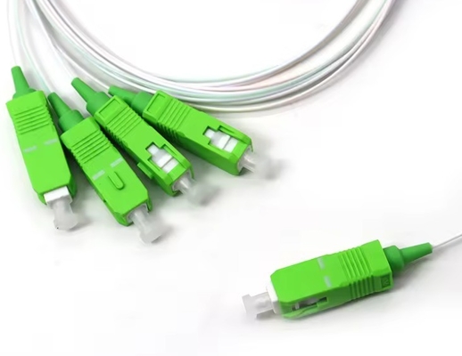 SC/APC 커넥터 1x4 광섬유 강철 튜브 PLC 스플리터 파장 1260-1650nm