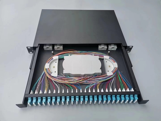 260*200*60mm FTTH 유통 섬유 시스템 1U 96 코어 LC SC 랙 탑재 MPO MTP 광섬유 패치 패널 ODF