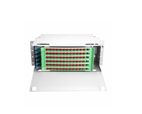 FTTX ODF 광 분배 프레임 19 인치 랙 FTTX 연결을 위한 24 코어 장착
