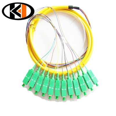 1.5m SC/UPC 또는 SC/APC 단일 코어 광섬유 피그테일 삽입 손실 ≤0.3dB