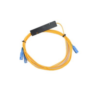 1x2 4 8 16 박스 PLC G657A1 0.9mm SCUPC 방향성을 위한 코퍼 광섬유 PLC 스플리터 dB ≥55