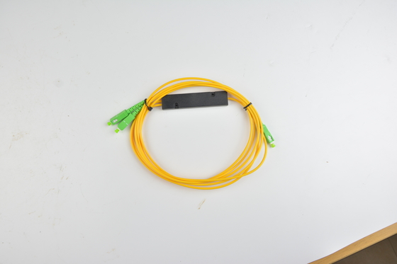 1x2 4 8 16 박스 PLC G657A1 0.9mm SCUPC 방향성을 위한 코퍼 광섬유 PLC 스플리터 dB ≥55