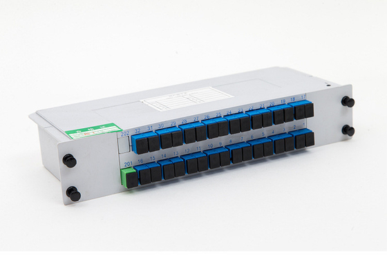 1*16 1*32 SC 커넥터 LGX PLC 카세트 PLC 스플리터 섬유 타입 G657 또는 사용자 정의 3 시간