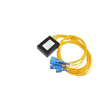 4G 네트워크 ABS 플라스틱 박스 타입 광섬유 PLC 스플리터 SC/APC LC/APC 커넥터 PON FTTX 및 CATV