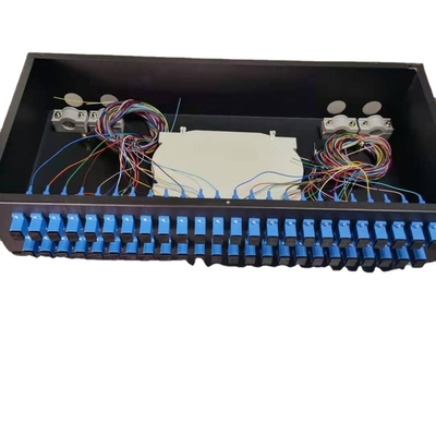 PLC 스플리터 1U 19&quot; 24 포트 SC/APC 1 24 무선 LAN 네트워크용 광섬유 스플리터