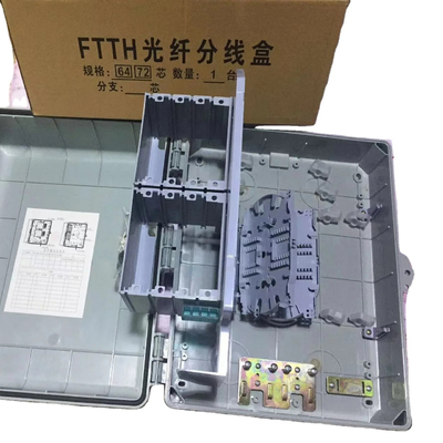 전기 통신 FTTH 섬유 72 코어/64 코어 터미널 박스 LGX 스플리터 또는 미니 타입 PLC 스플리터