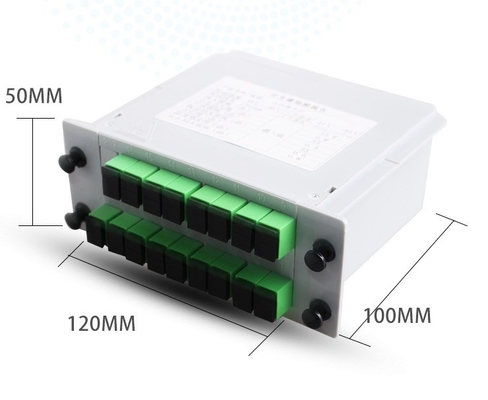 광섬유 신호 전송 PLC 스플리터 1x16 LGX SC APC UPC 공간 절약 솔루션