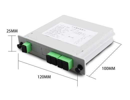 1*4 광섬유 녹색 SC APC에서 SC UPC 스플리터 Huawei 파장 1260-1650nm