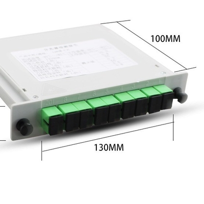 전기 통신 FAT 및 FTD FTTH 섬유 분할기 WDM 카세트 타입 PLC 분할기 1x8 SC APC