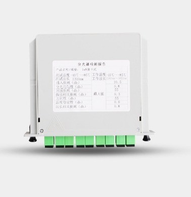 전기 통신 FAT 및 FTD FTTH 섬유 분할기 WDM 카세트 타입 PLC 분할기 1x8 SC APC