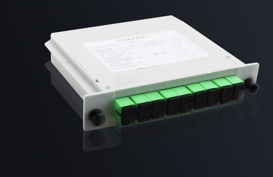 전기 통신 FAT 및 FTD FTTH 섬유 분할기 WDM 카세트 타입 PLC 분할기 1x8 SC APC