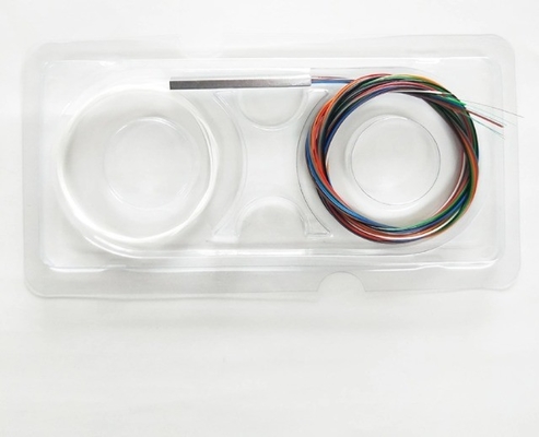 1260-1650nm 작동 파장 G657A 1M 2M 3M 스틸 튜브 PLC 1x8 3-와 함께 스플리터