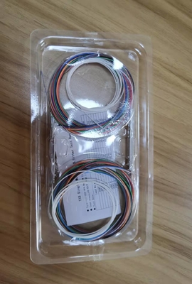 1260-1650nm 작동 파장 G657A 1M 2M 3M 스틸 튜브 PLC 1x8 3-와 함께 스플리터