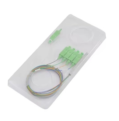 SC/APC 커넥터 1x4 광섬유 강철 튜브 PLC 스플리터 파장 1260-1650nm