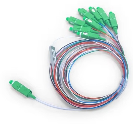 FTTH 미니 스틸 튜브 스플리터 광섬유 마이크로 1*8 SC APC MINI 1m 1.5m PLC 스플리터