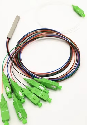 통신 1x2 4 8 16 C G657A1 0.9mm SCUPC 미니 타입 광섬유 PLC 스플리터