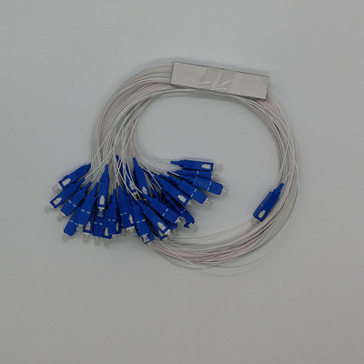 전기통신 G657A SC 커넥터와 함께 PLC 섬유 스플리터 1*2 1*4 1*8 1*16 1*32 1*64