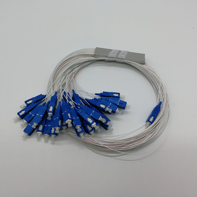 전기통신 G657A SC 커넥터와 함께 PLC 섬유 스플리터 1*2 1*4 1*8 1*16 1*32 1*64