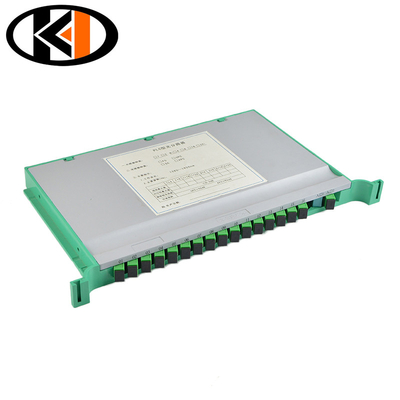 광섬유 PLC 1*8 1*16 SC/APC 트레이 조립형 광섬유 분단기